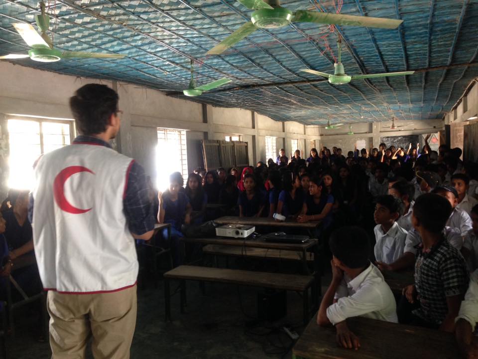 Leading Bangladesh Red Crescent Society activity